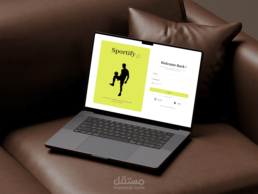 تصميم متجر إلكتروني لبيع المنتجات الرياضية باستخدام Figma