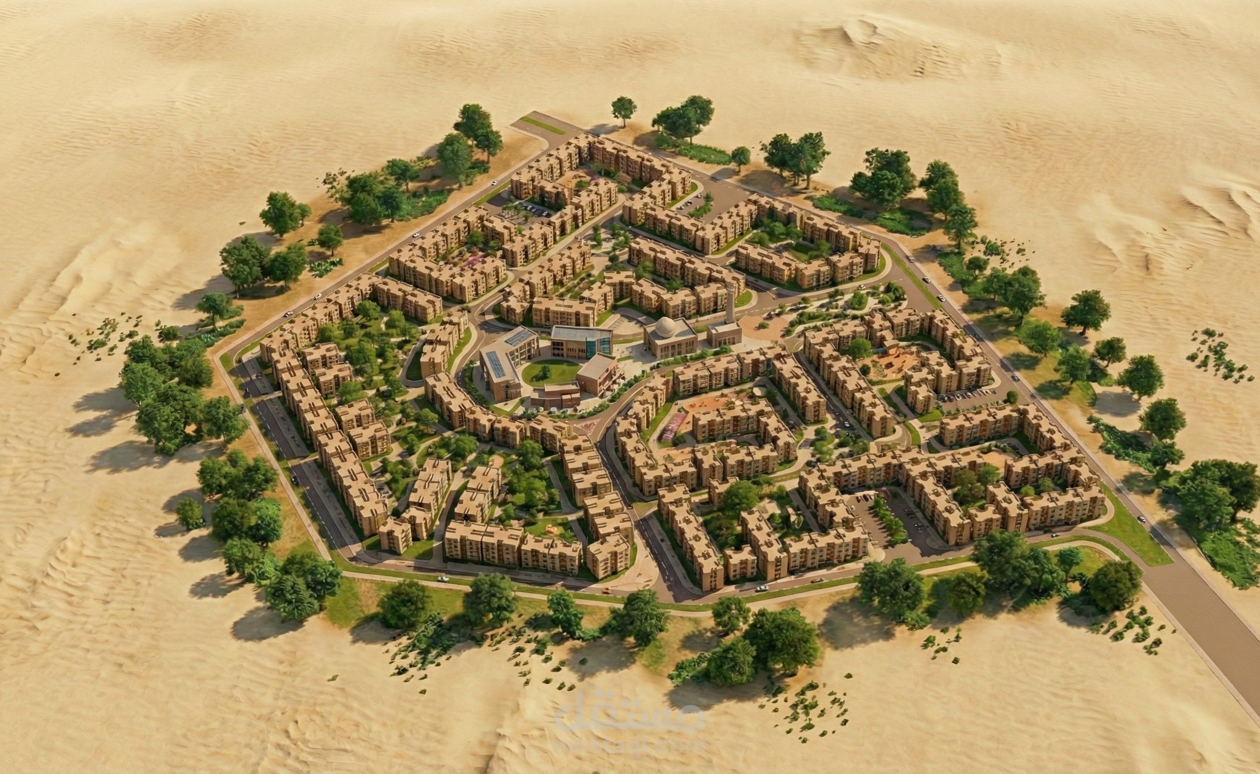 تصميم مجمع سكني في مصر.