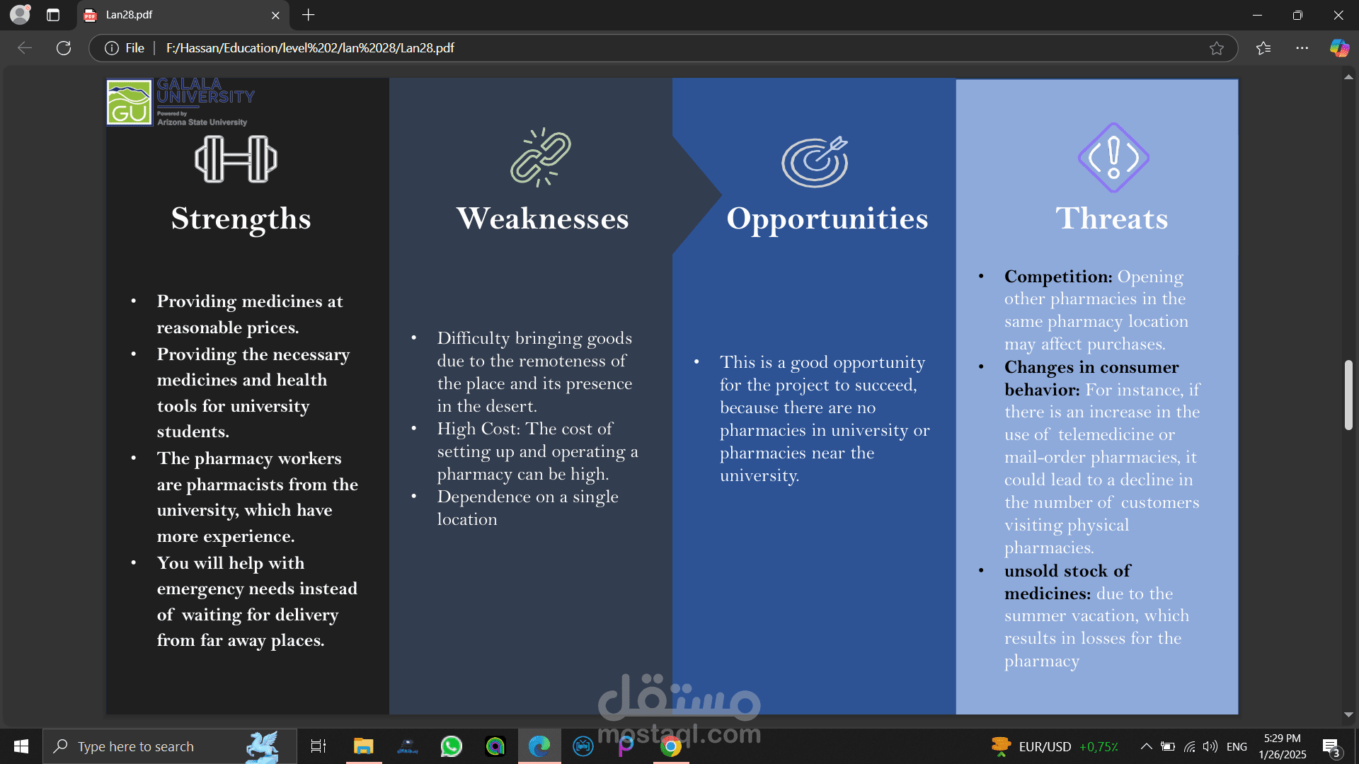 Business SWOT Analysis Presentation – Clean & Structured Design