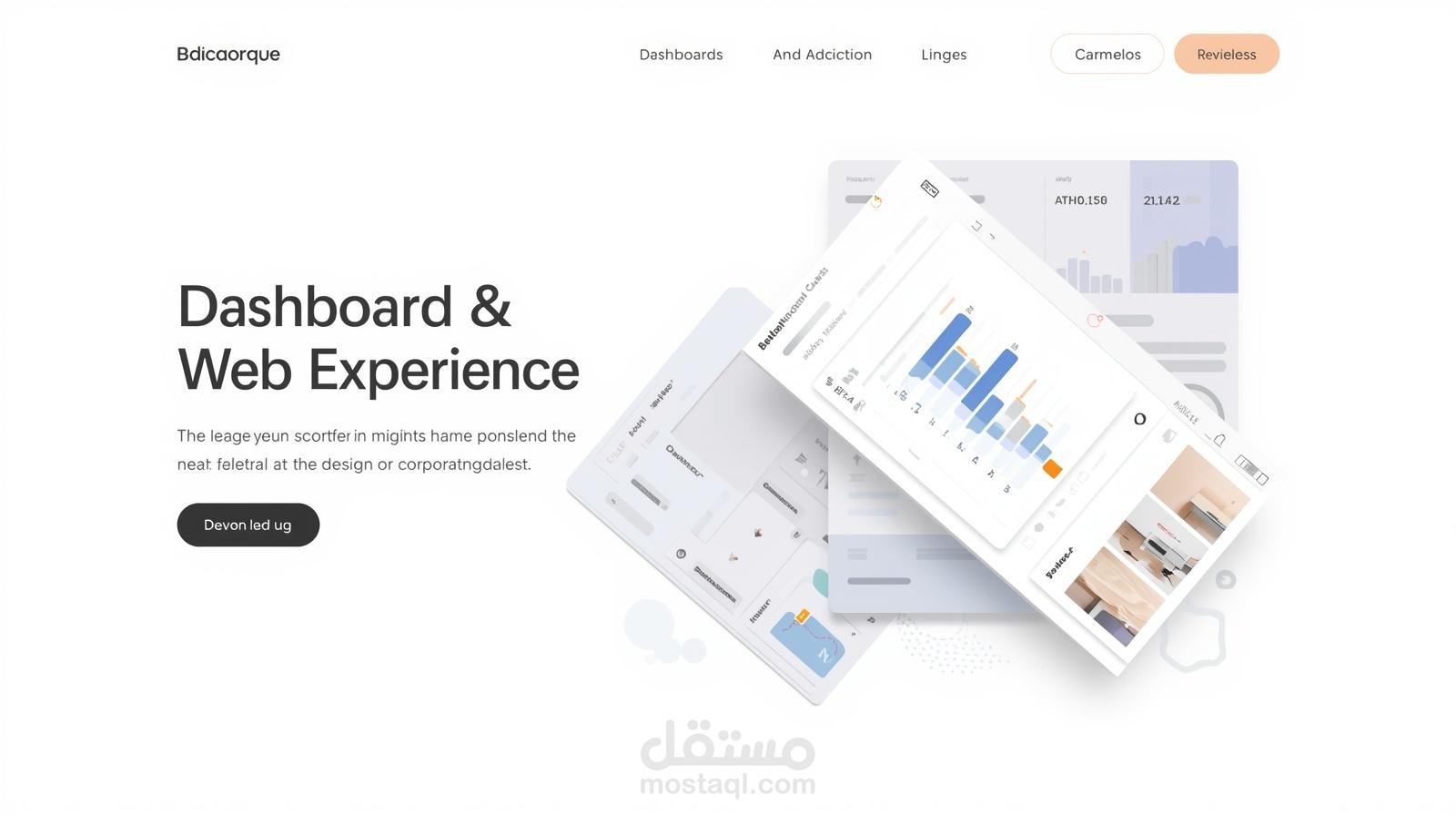 إنشاء موقع ويب متكامل + لوحة تحكم احترافية (Dashboard)