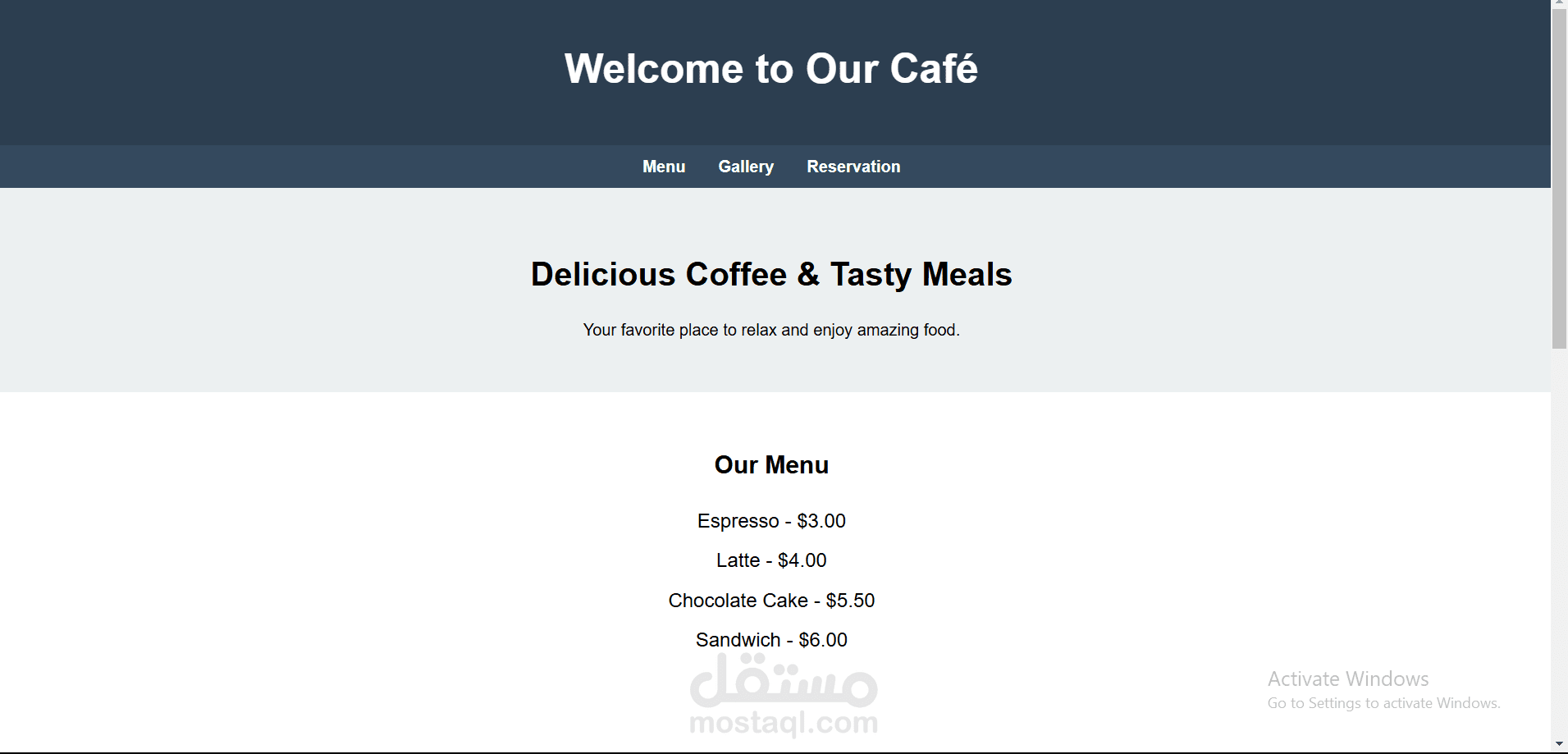 Café Landing
