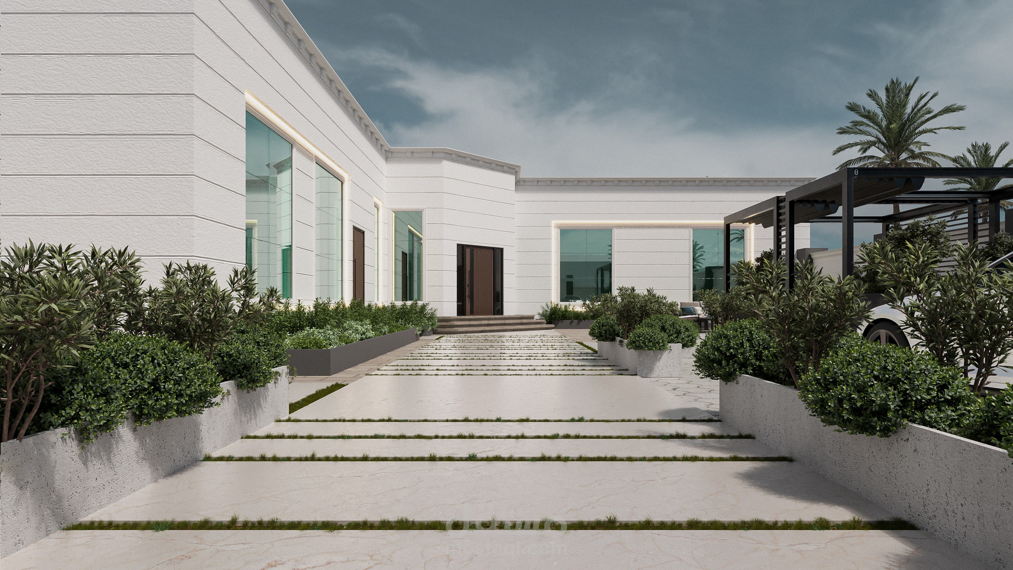 A rest house in Saudi Arabia