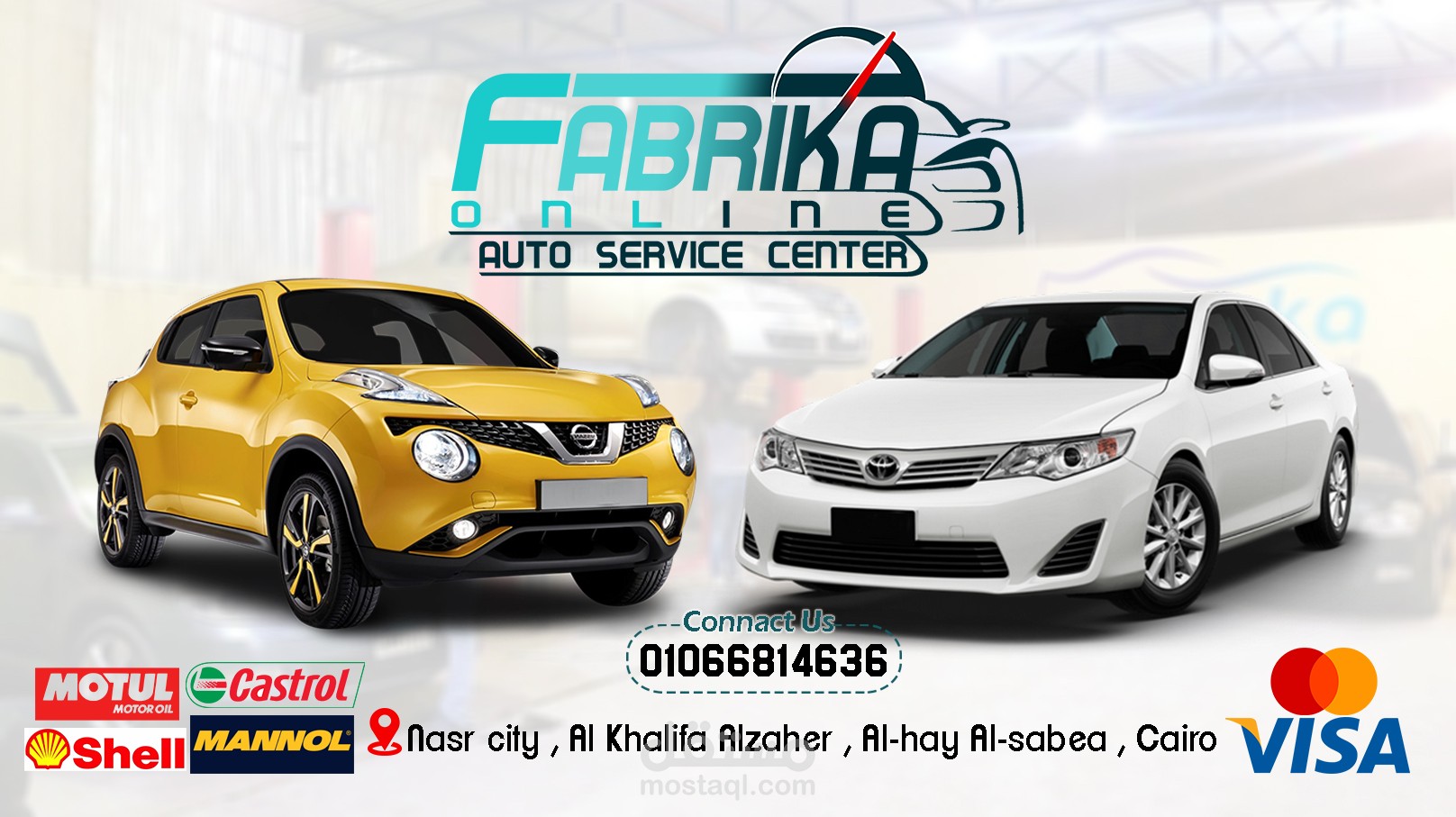 تصميم وانشاء وادارة صفحه لمركز صيانة سيارات في دوله عربيه