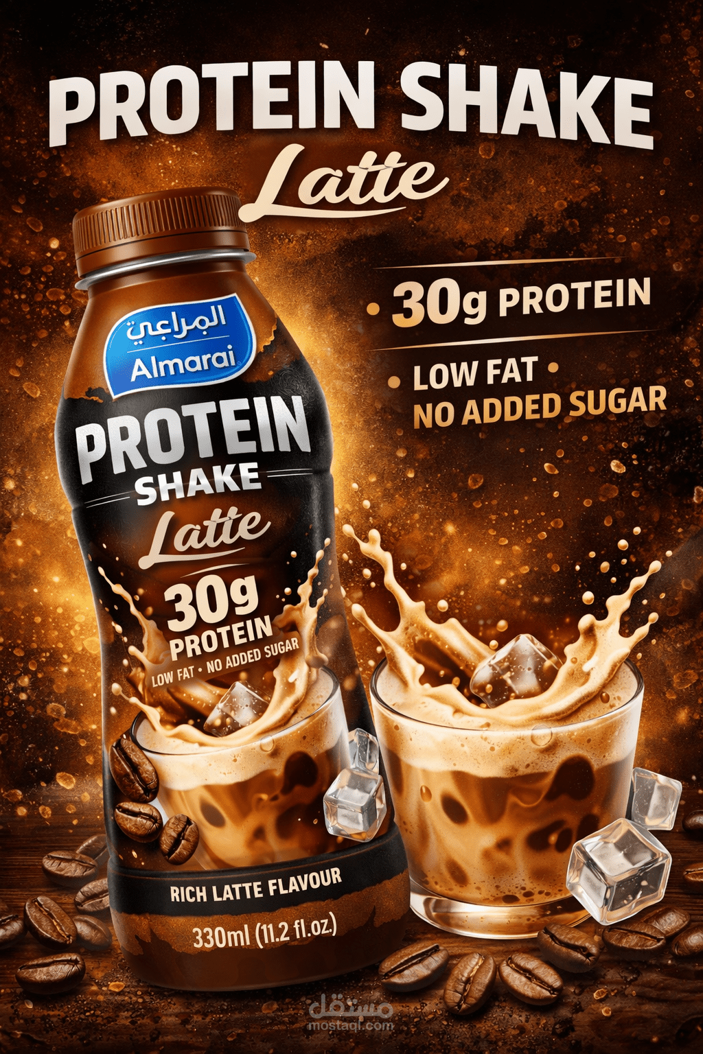 إعداد استراتيجية تسويقية متكاملة وخطة إطلاق لمنتج Almarai Protein Shake Latte في السوق المصري