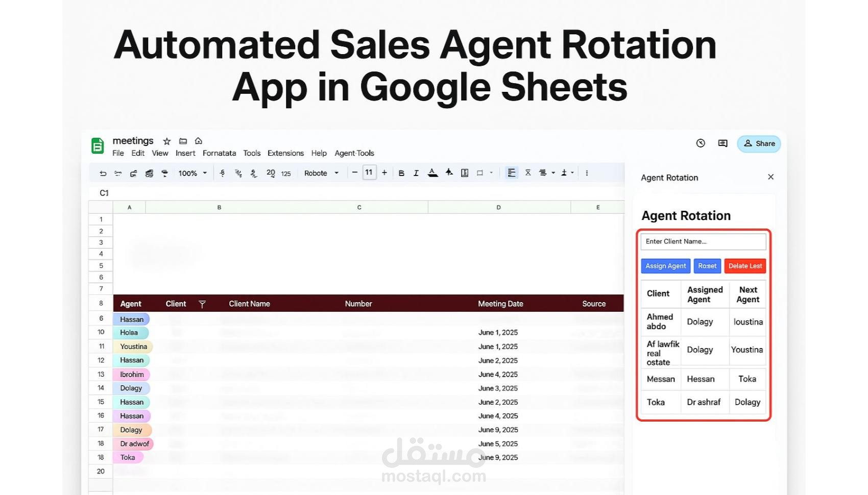مشروع نظام تدوير المهام (Rotation System) – مُنفَّذ بالكامل عبر Google Sheets + Apps Script