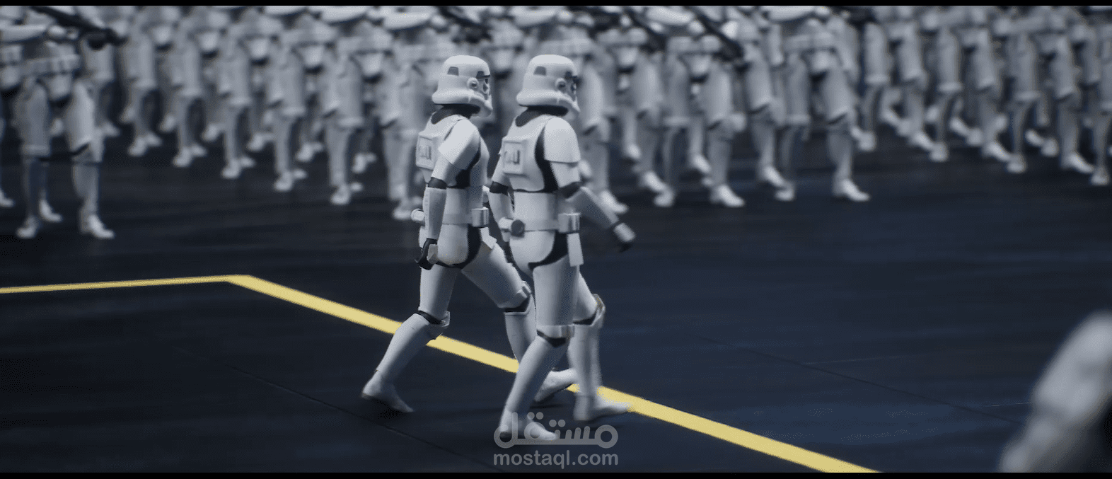 مشهد star wars تم عمله على انريل انجين
