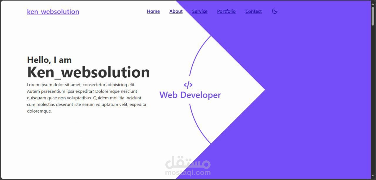 تصميم موقع احترافي باستخدام html -css-js