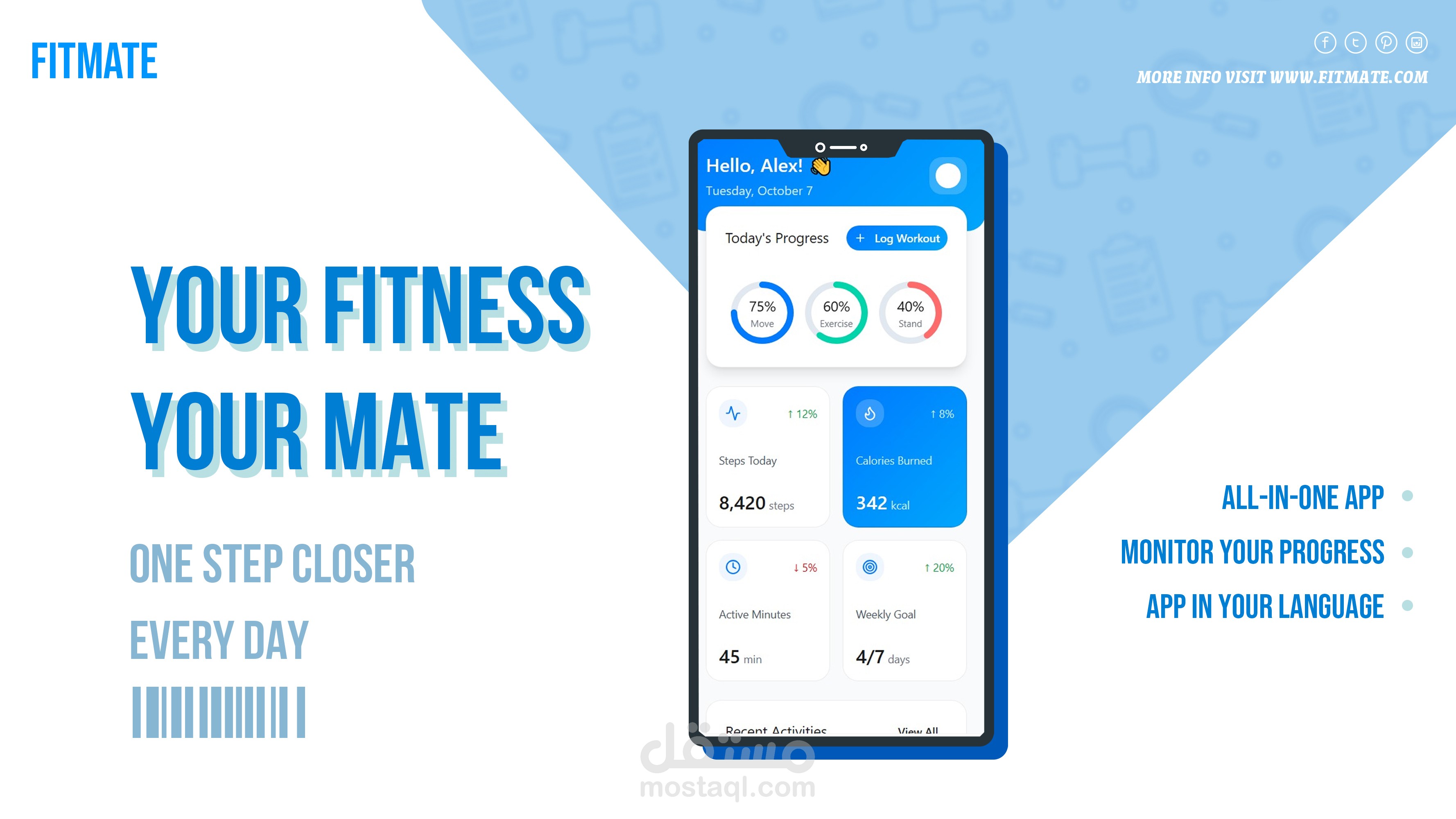 Fitmate - Fitness Mobile App