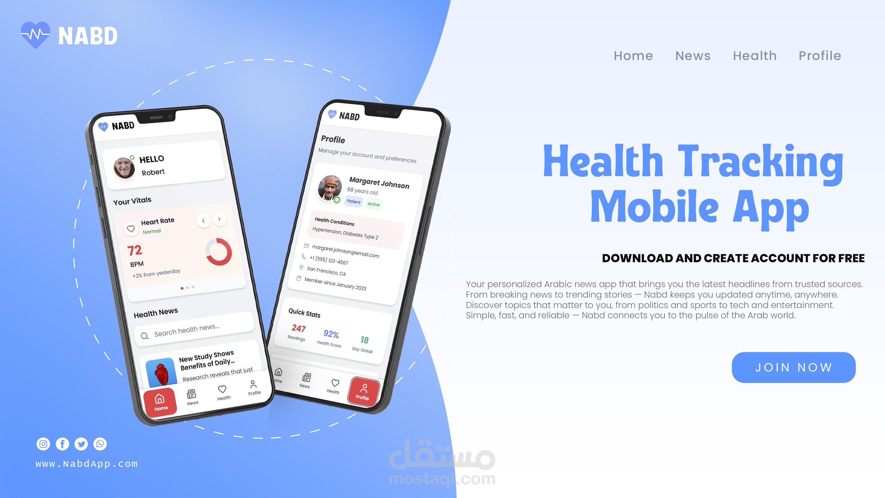 NABD - Health Tracking Mobile App