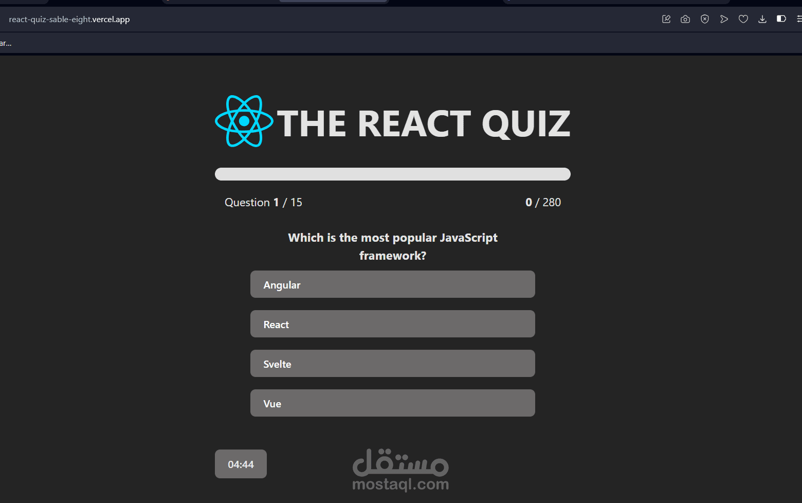 react quiz