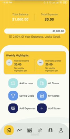 Budget Tracking mobile app