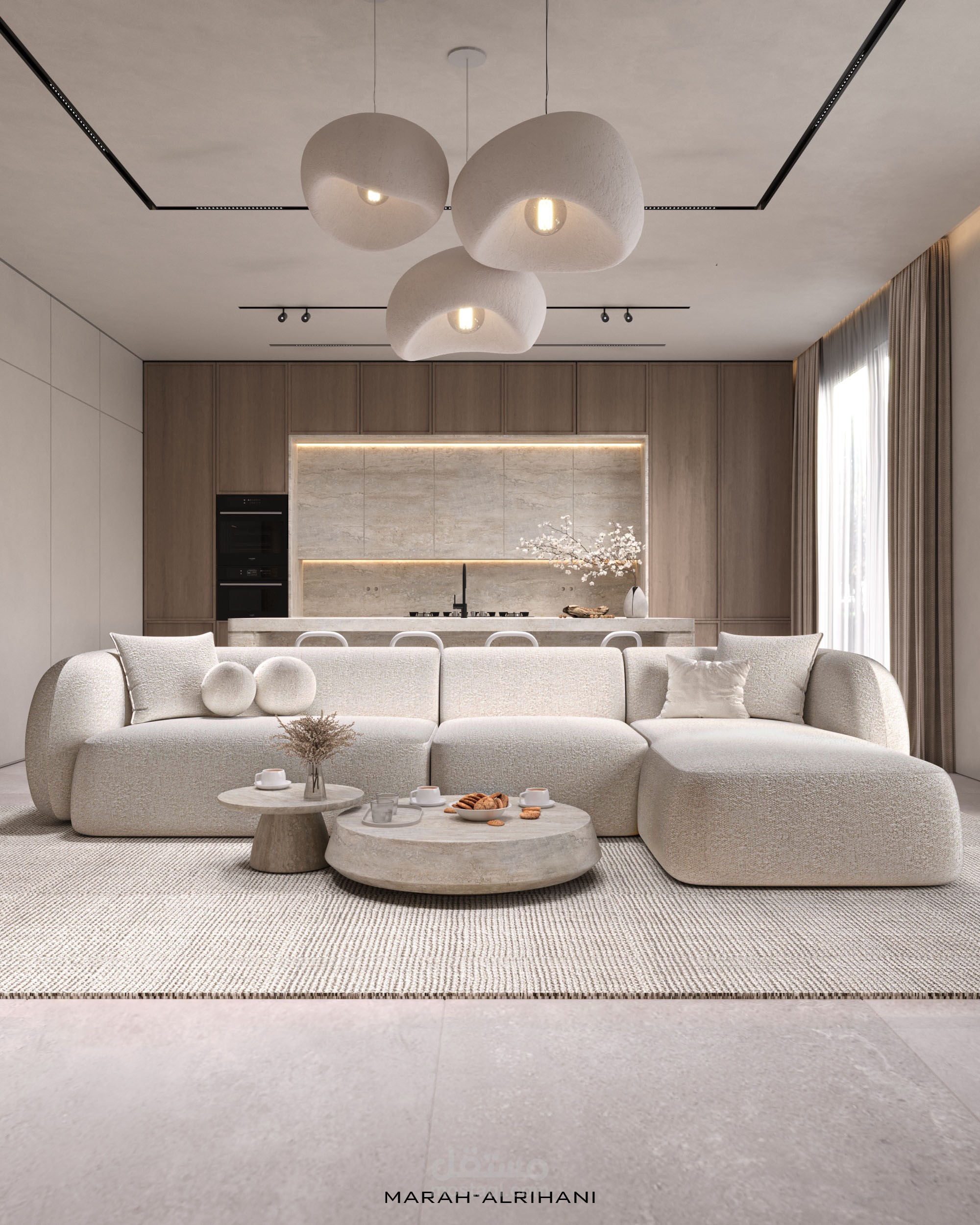 LIVINGROOM & OPEN KITCHEN