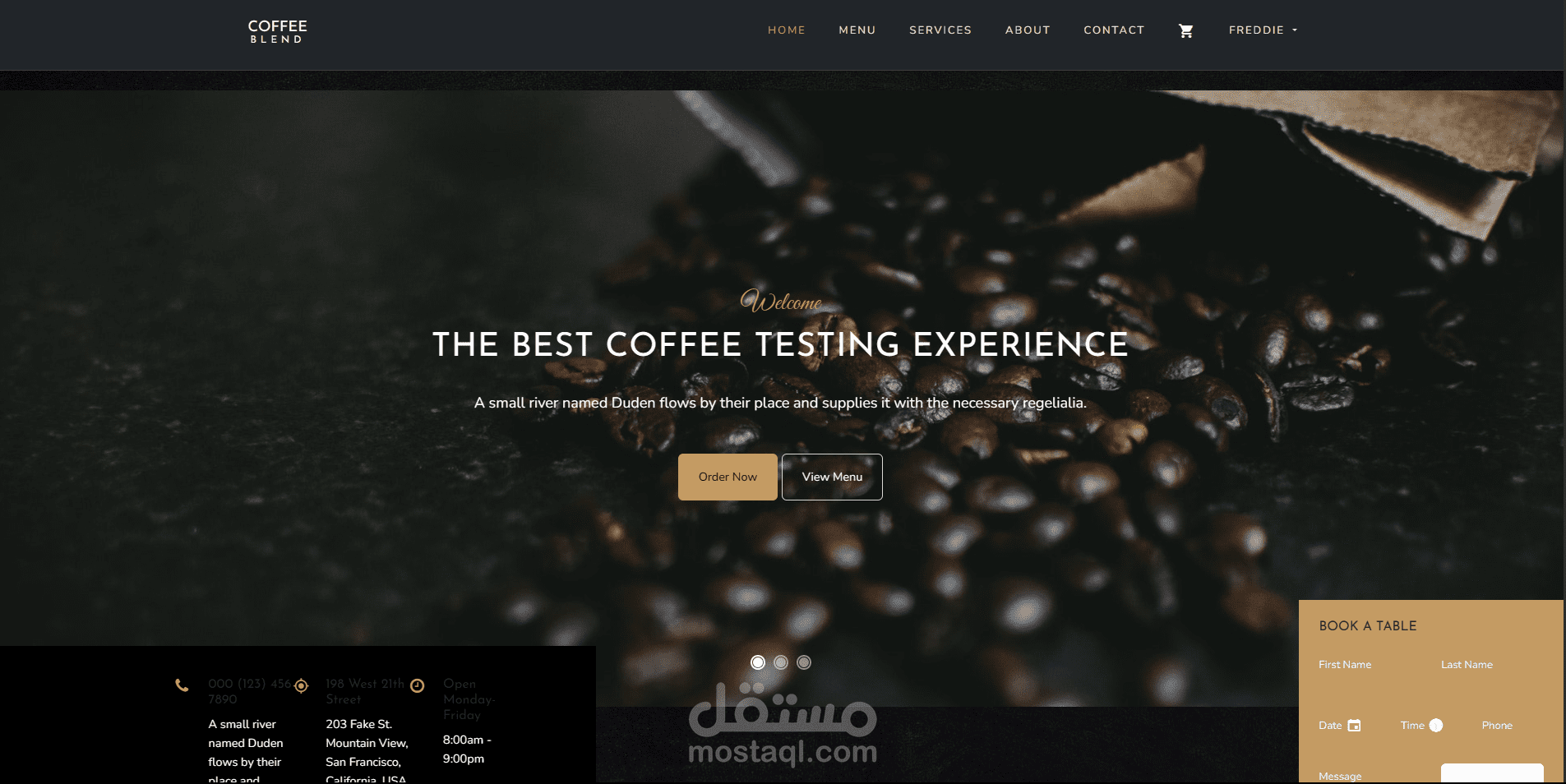coffee shop management system