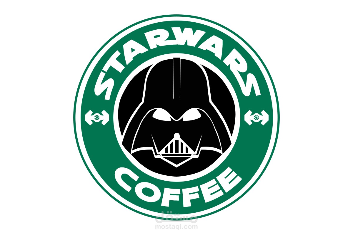 محاكاة ساخرة للوجو ستار باكس Starbucks Logo Parody