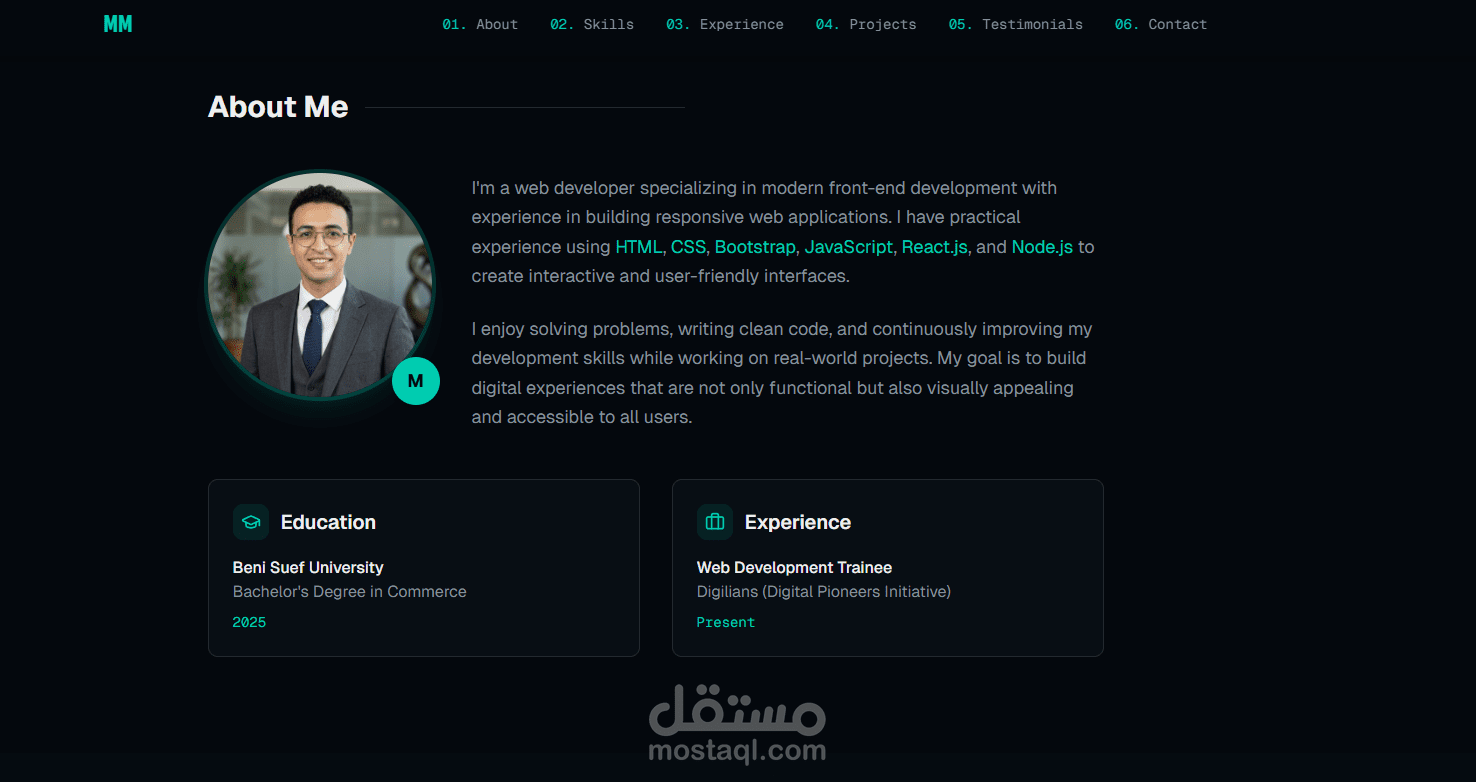 Personal Portfolio Website Design