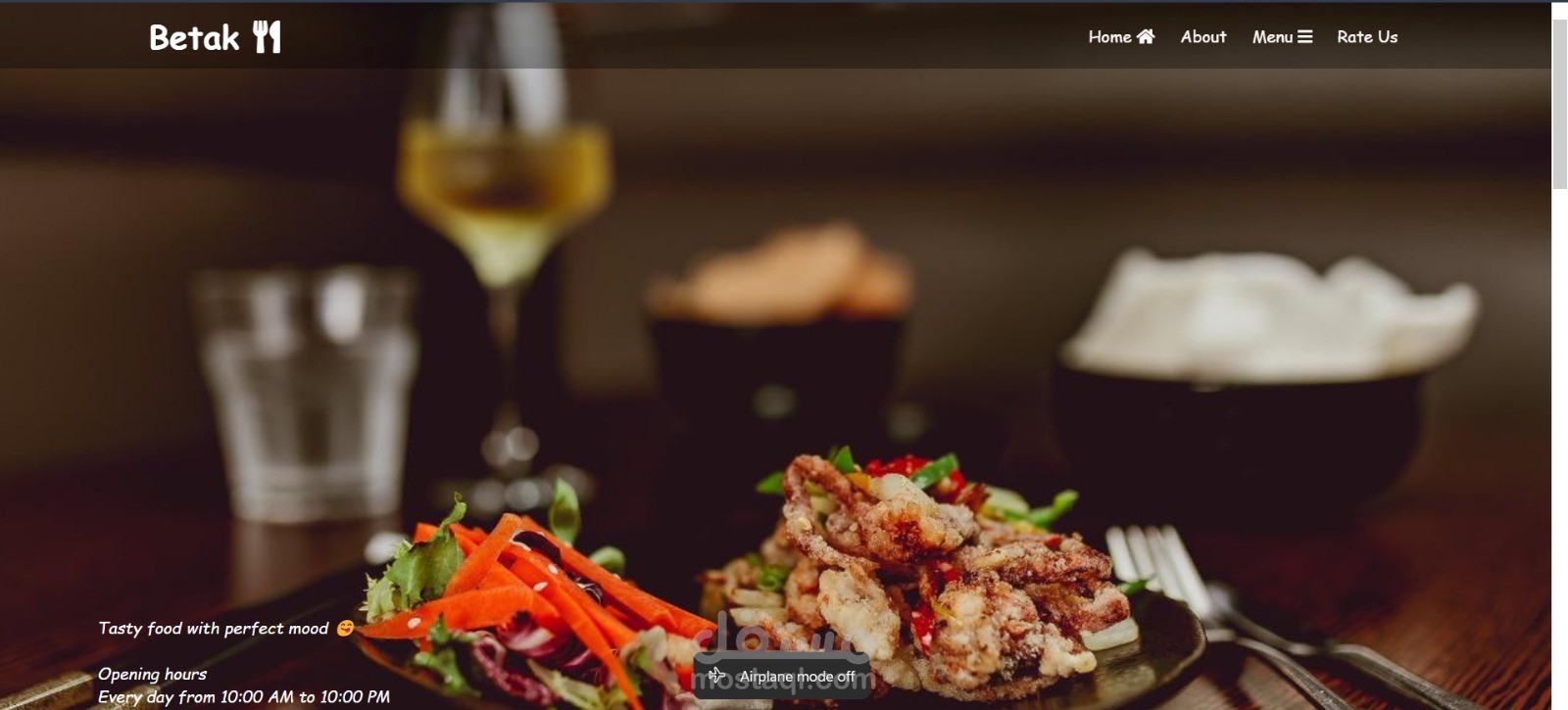 Resturant website