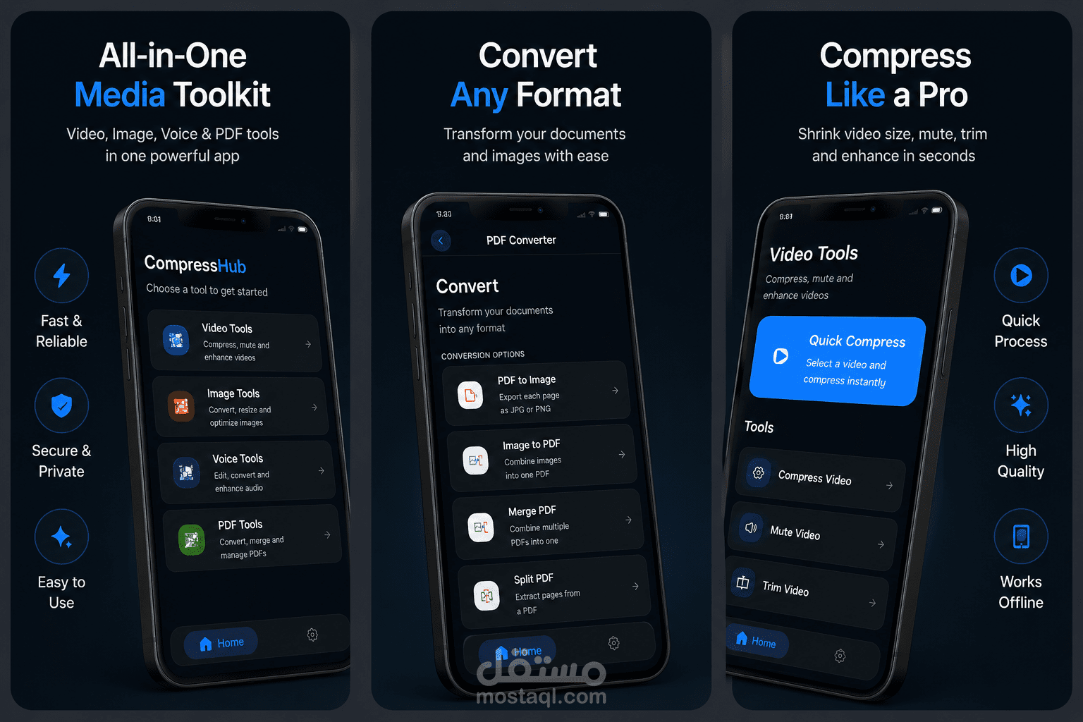 CompressHub - File Compression & Media Tools