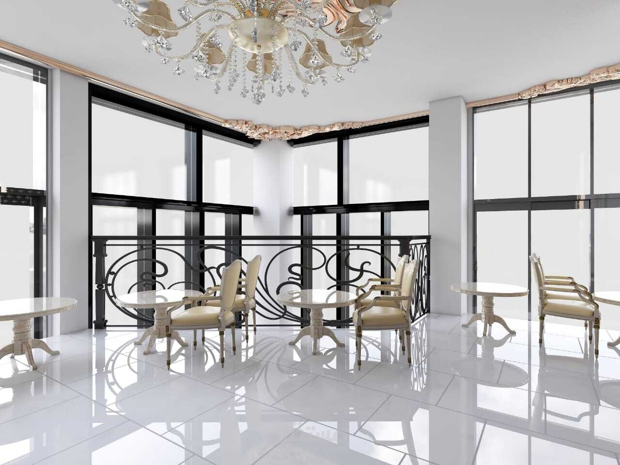 تصميم داخلي لمطعم فاخر