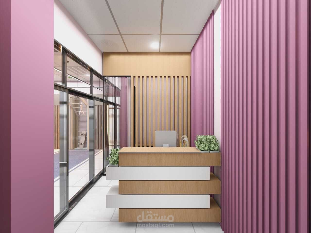 تصميم داخلي لمحل تجاري