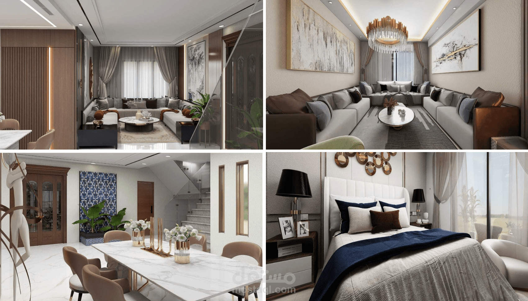تصميم ديكور داخلي ثلاثي الأبعاد باحترافية
