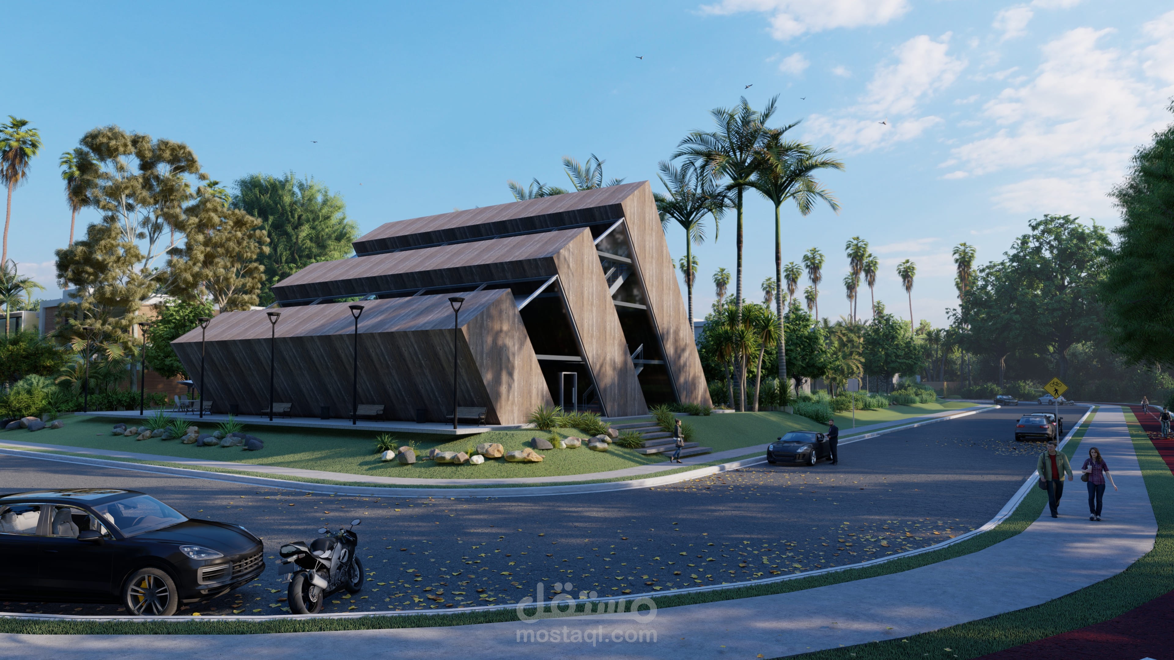 تصميم مقترح لمطعم