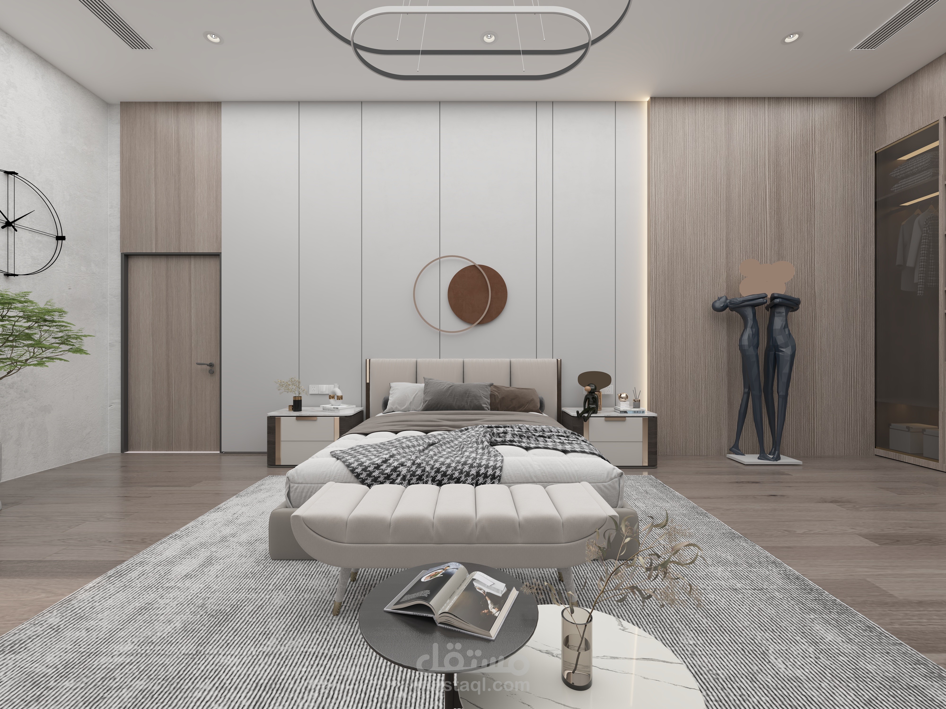 تصميم داخلي لغرفه نوم ماستر