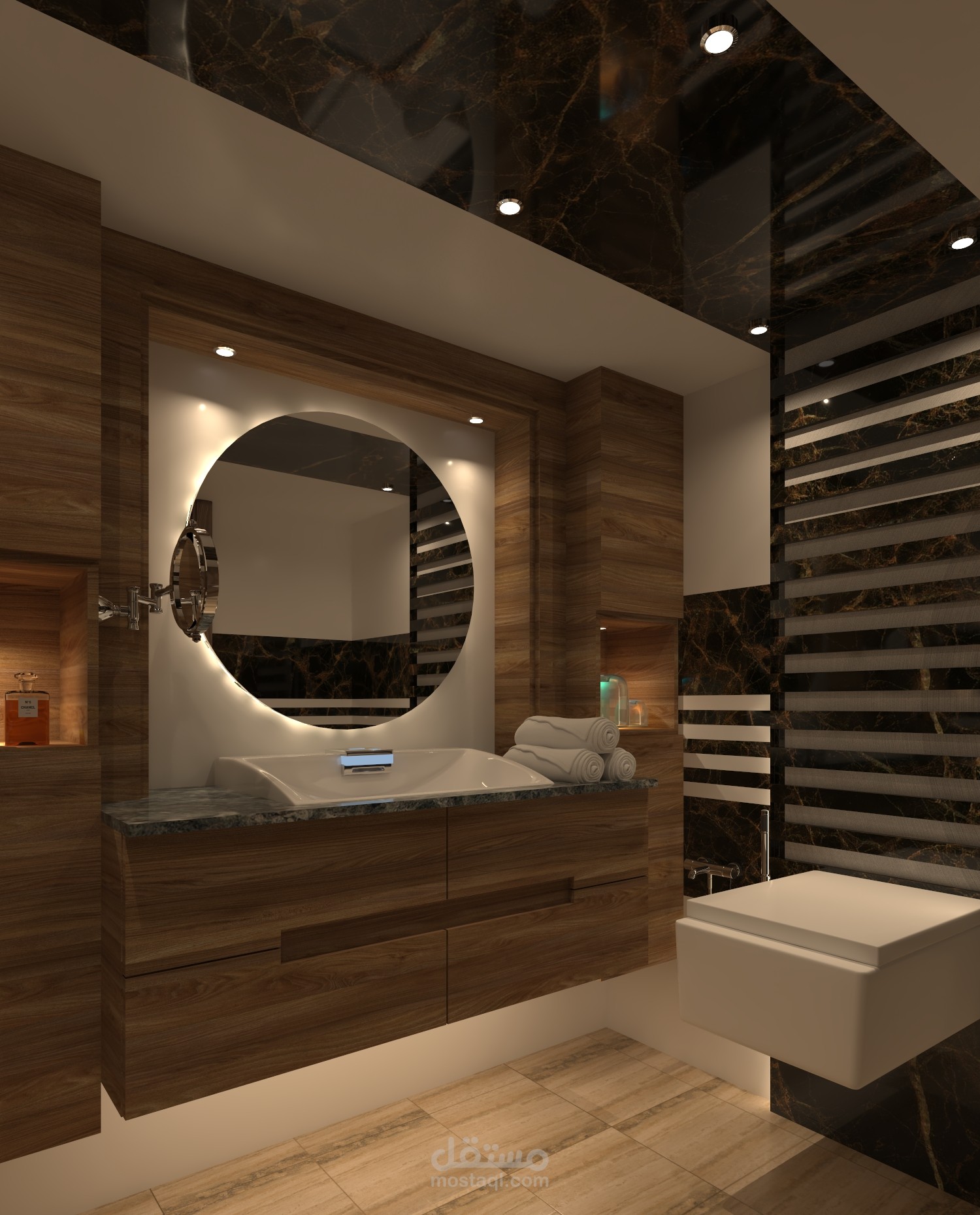 تصميم داخلي لحمام