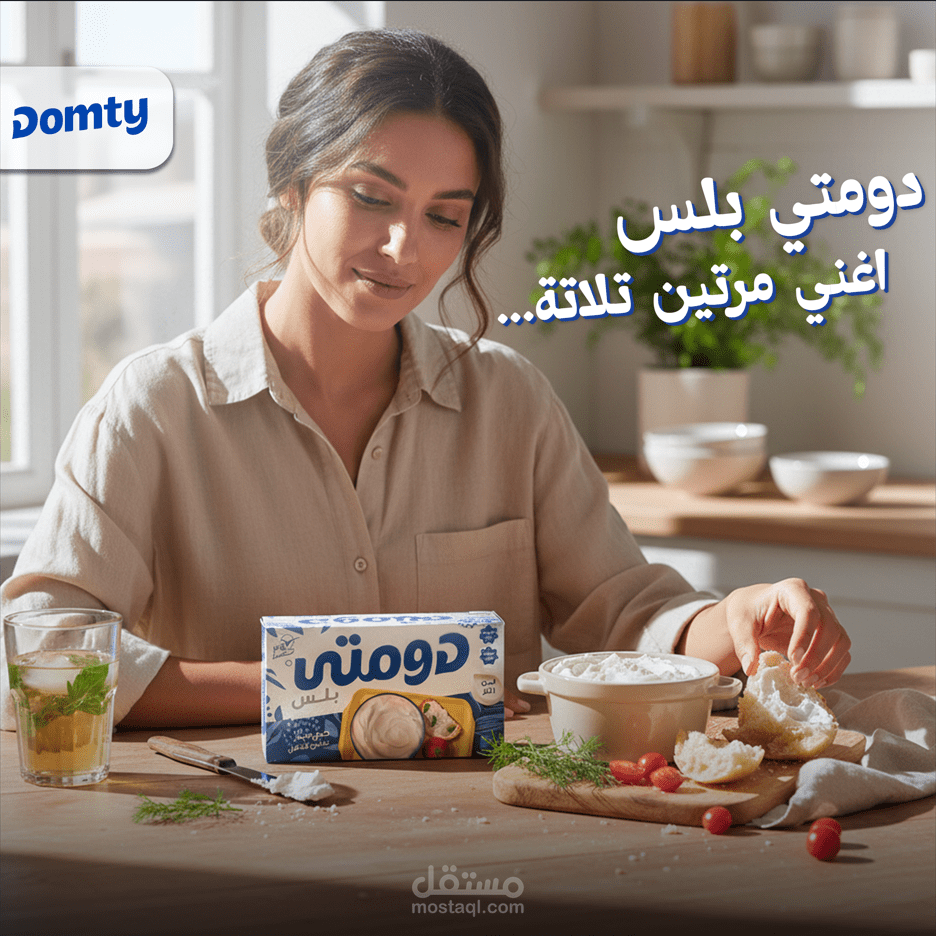 تصميم بوستات سوشيال ميديا لمنتج دومتي بلس