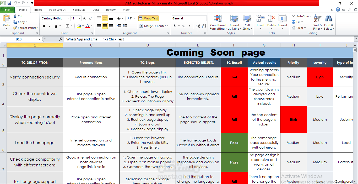اختبار وظائف وأداء موقع ويب شامل (Security, Performance, Usability, Compatibility)