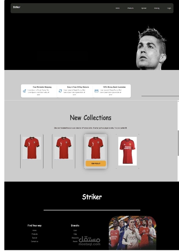 Striker | Online Store for Selling T-Shirts