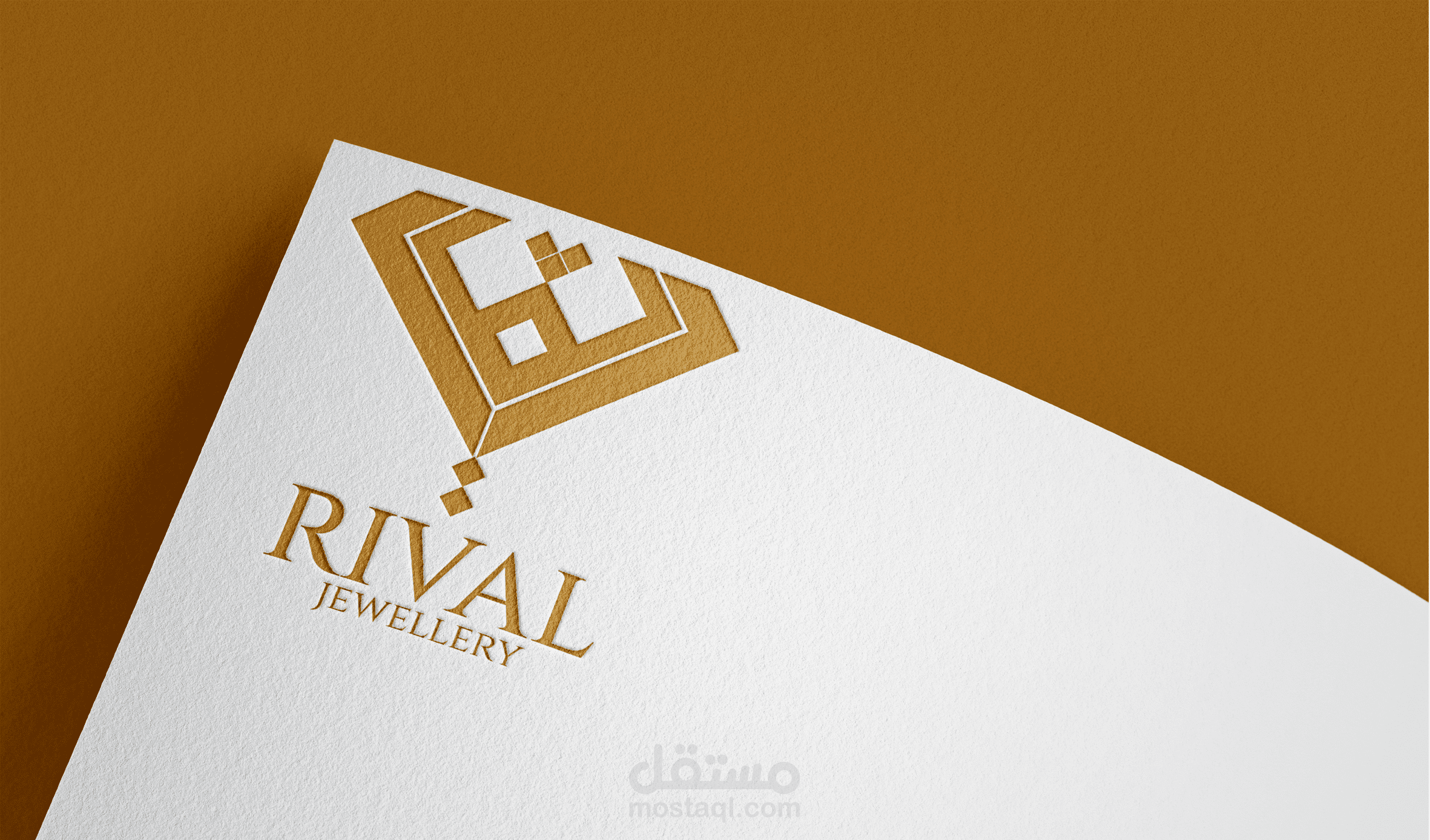 تصميم لوجو لمحل ذهب ومجوهرات باسم RIVAL