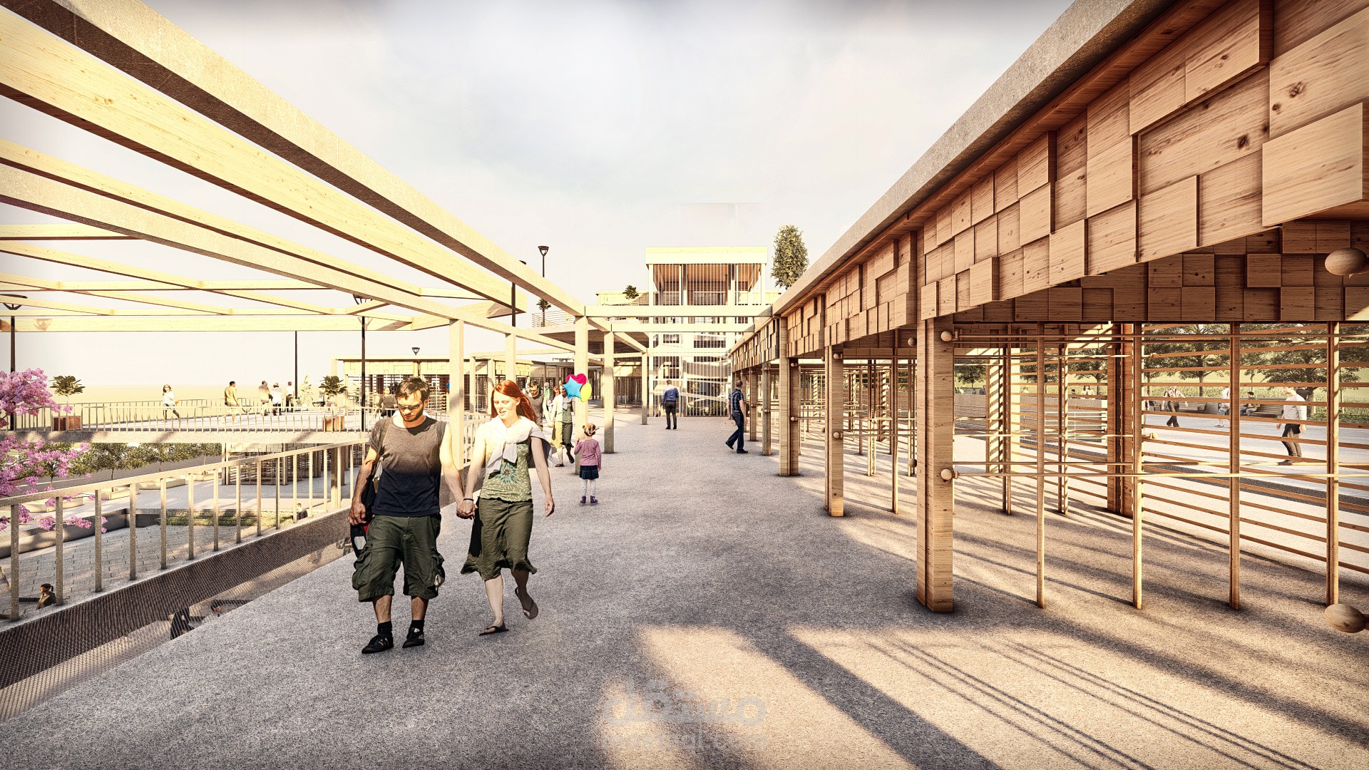 ( 3d shot ( modeling + Rendering + design منظور معماري