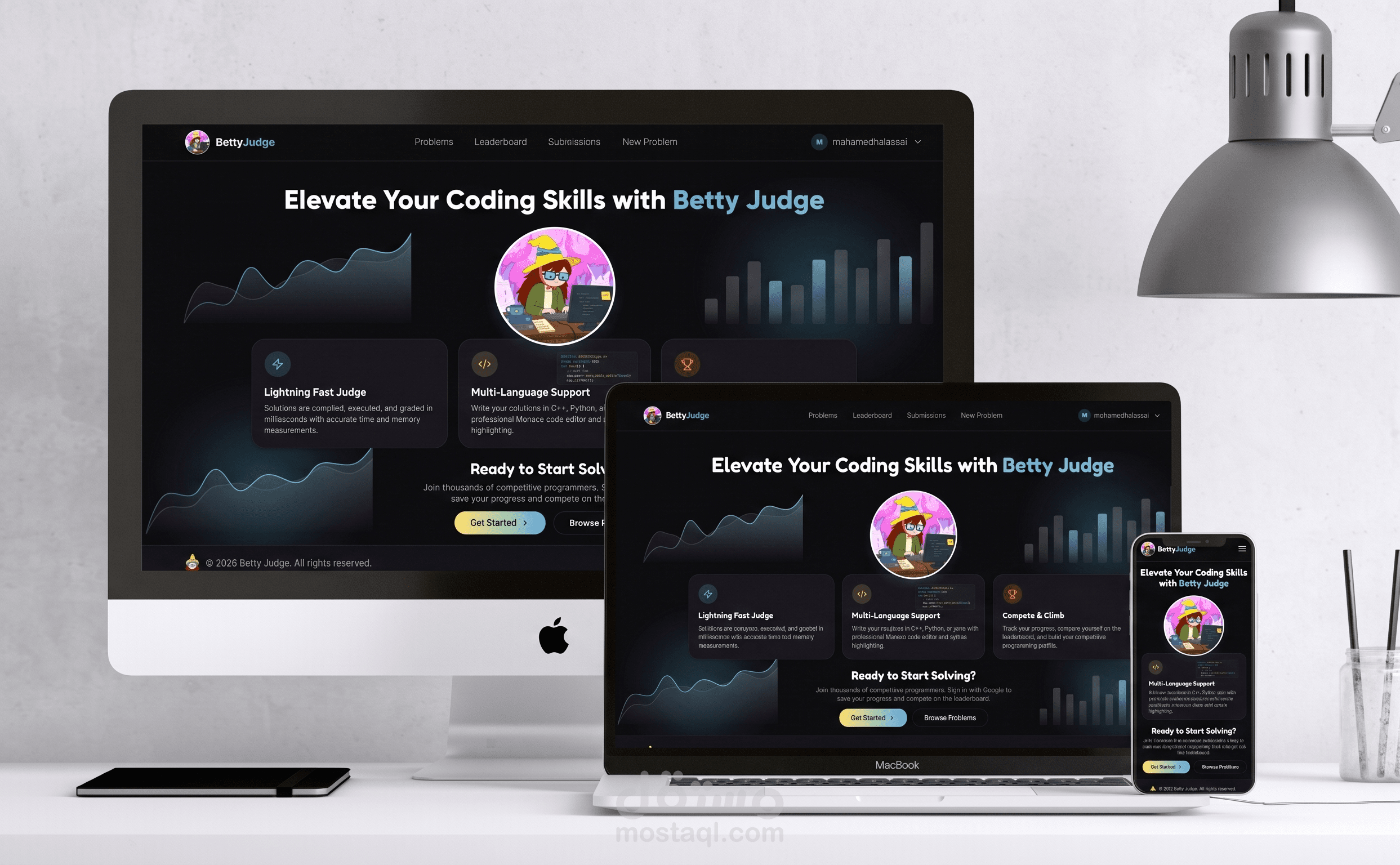 Betty Judge - Custom Online Judge Platform | منصة مخصصة لتقييم الأكواد