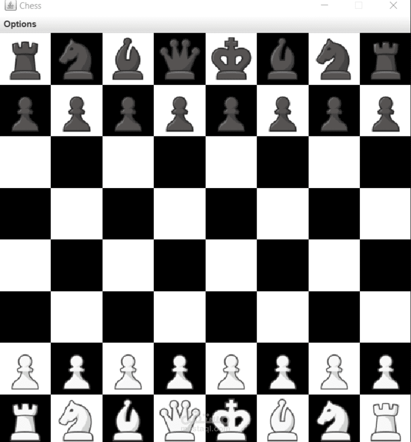 تطوير لعبة شطرنج باستخدام لغة JAVA