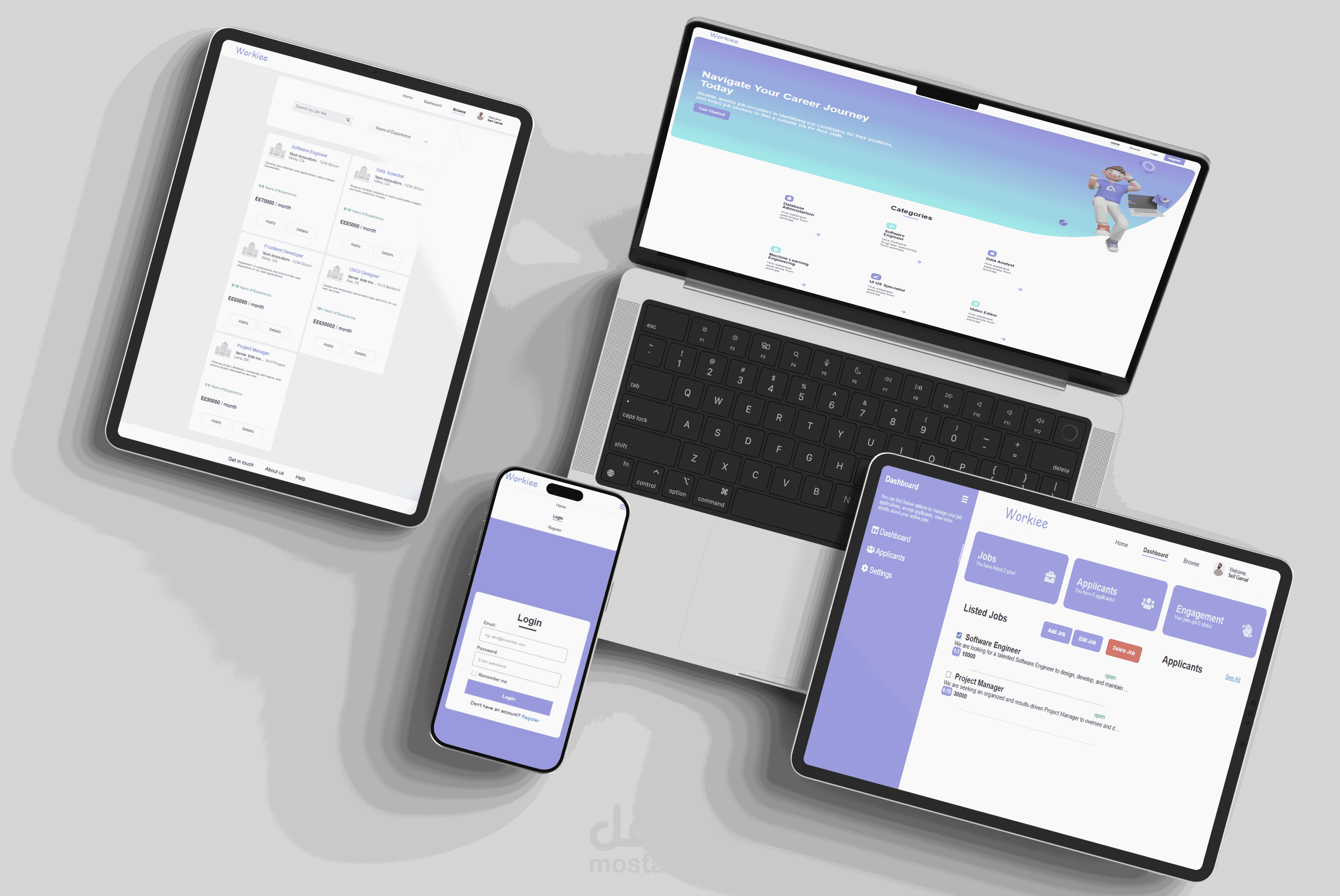 تطبيق ويب للبحث عن الوظائف
