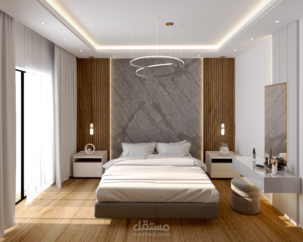 تصميم غرفة نوم على الطراز الحديث