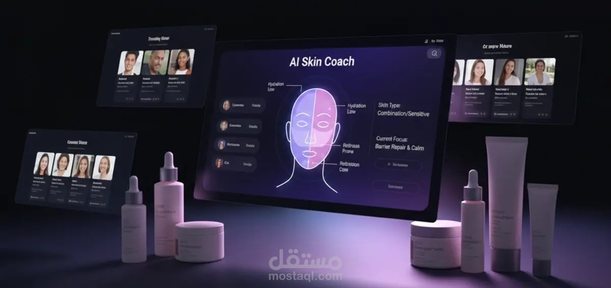 "منصة ذكية للعناية بالبشرة - E-commerce Backend مع توصيات ذكاء اصطناعي"