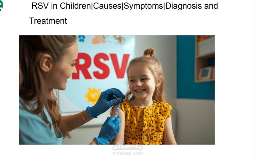 مقال طبي بعنوان  (RSV in Children|Causes|Symptoms|Diagnosis and Treatment)