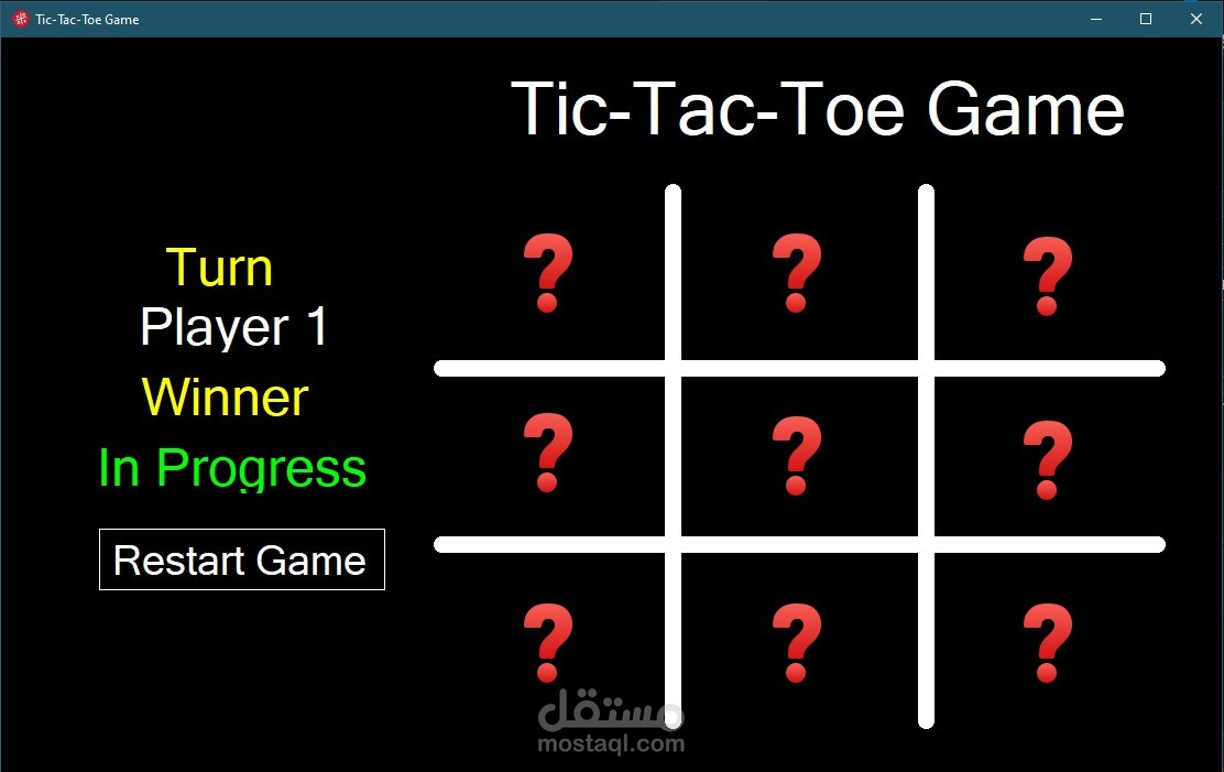 Tic-Tac-Toe Game (Desktop)