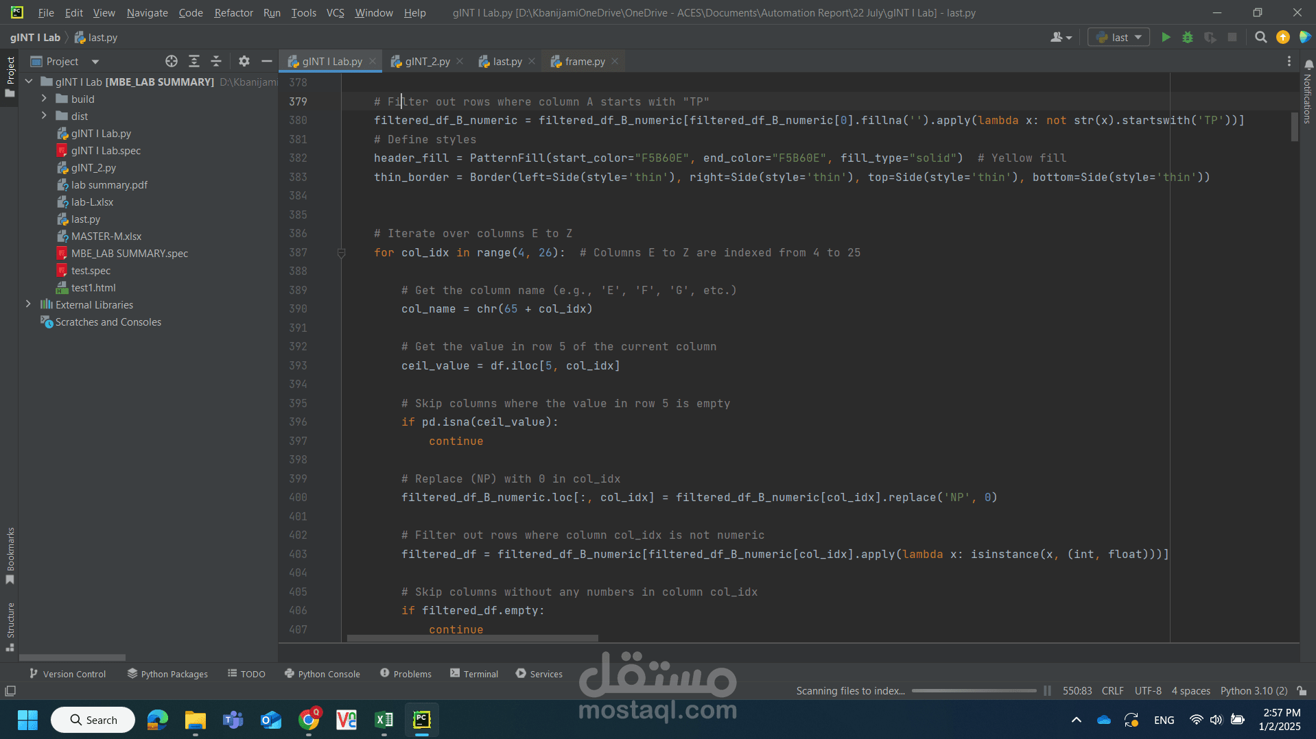 Create Tools for  Automation Report for Geo-technical  Department