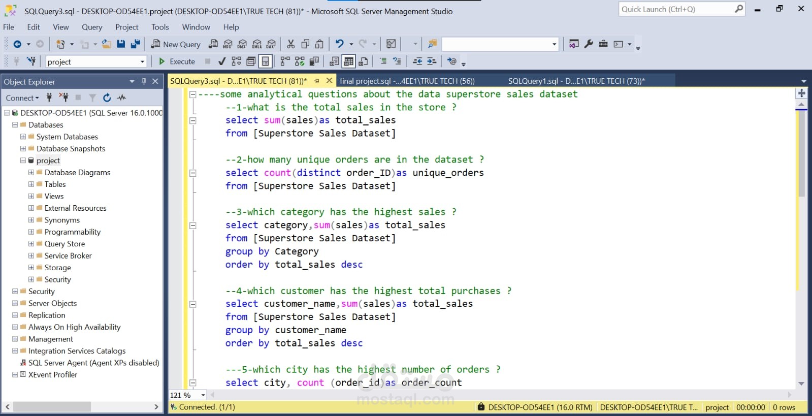 تحليل البيانات باستخدام SQL لاستخراج رؤى تفصيلية وتحسين الأداء