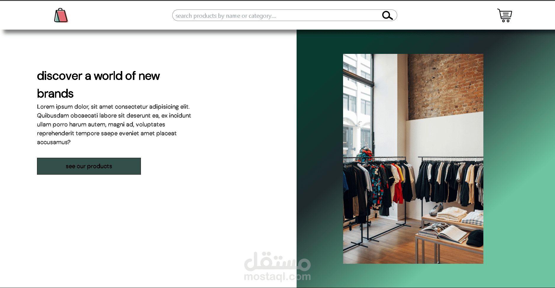 e-commerce website