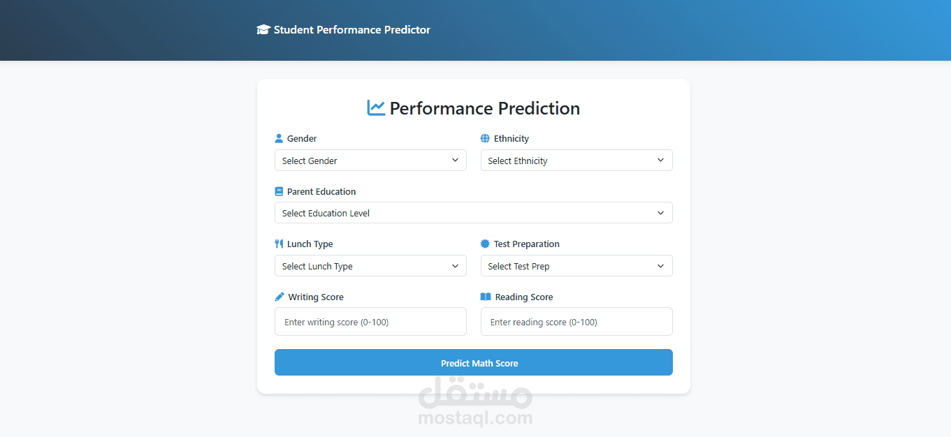 End To End Student Score Predication
