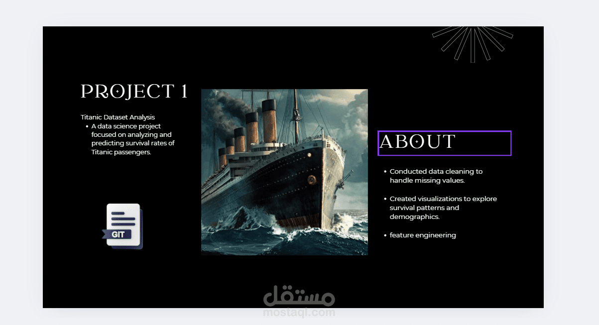 تحليل وتنظيف بيانات و تطبيق ال feature engineering  على بيانات ركاب تيتانيك