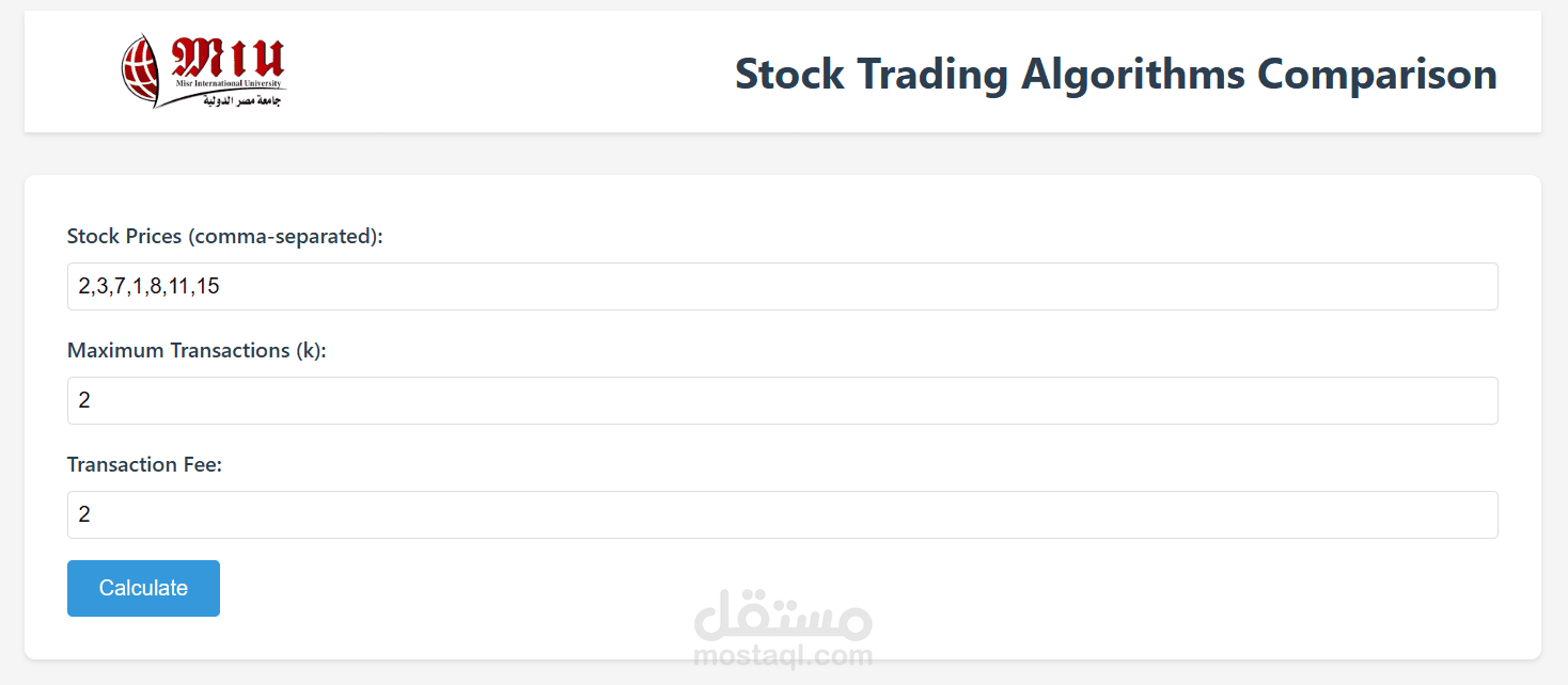 Stock Trading Algorithms Comparison