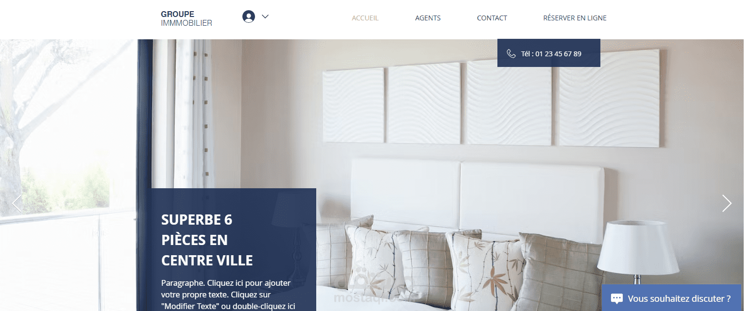 تصميم تطبيق الويب حديث باستخدام HTML5 وTailwind CSS: موقع لالتطوير العقاري (promotion  immobilier)