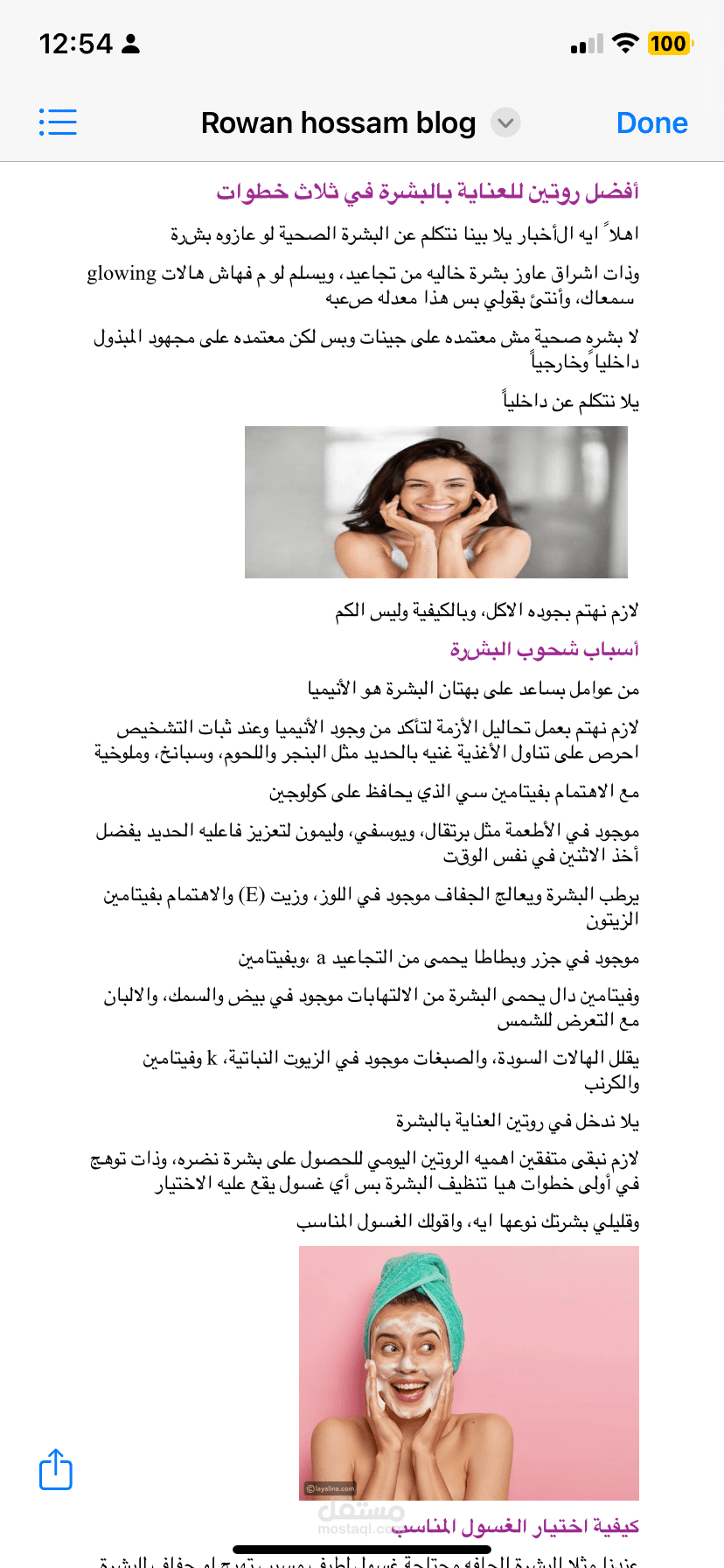 عمل بلوج