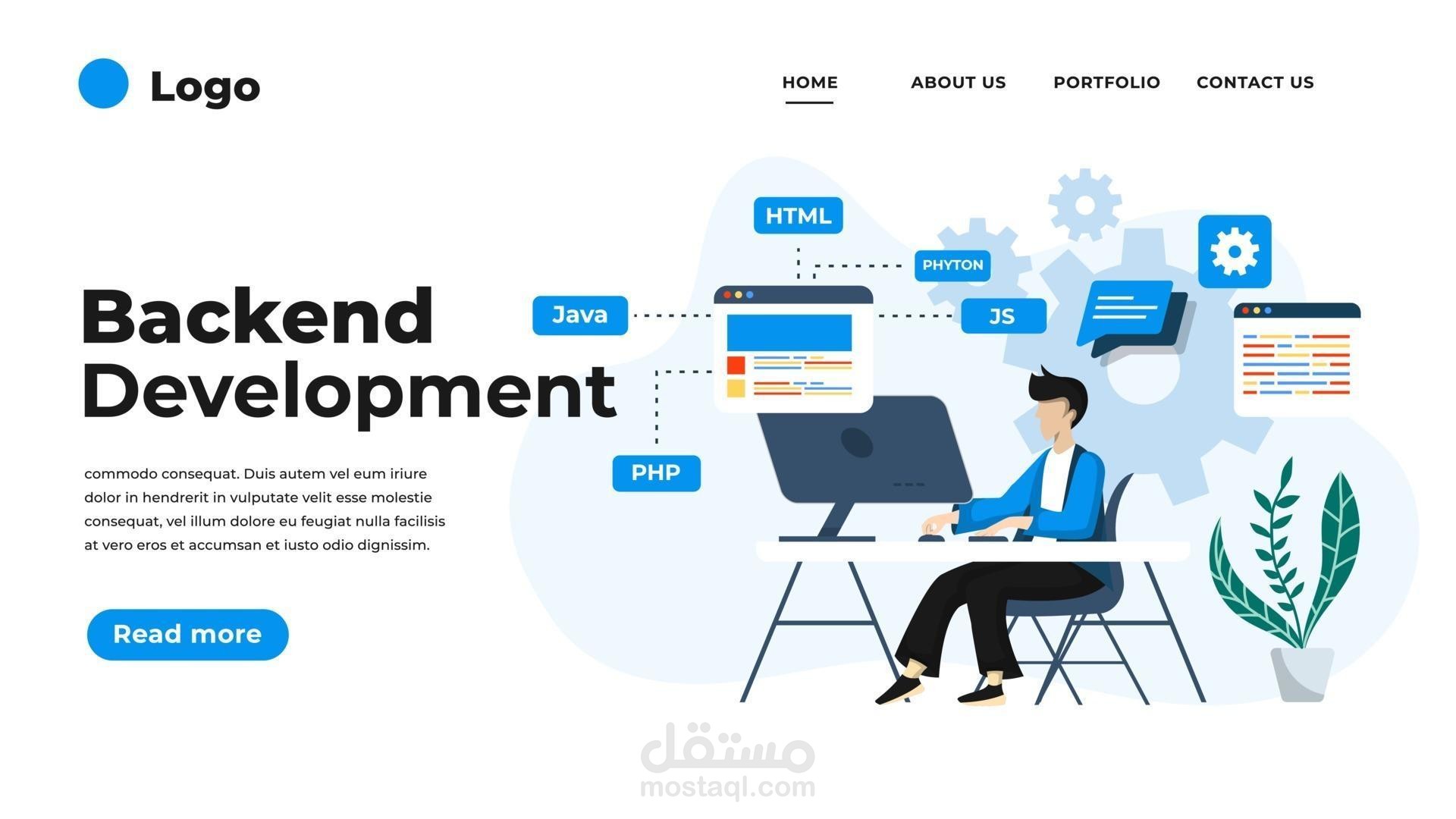 تطوير وبرمجة الأنظمة الخلفية للمواقع الإلكترونية وتحسين أدائها ووظائفها بشكل احترافي