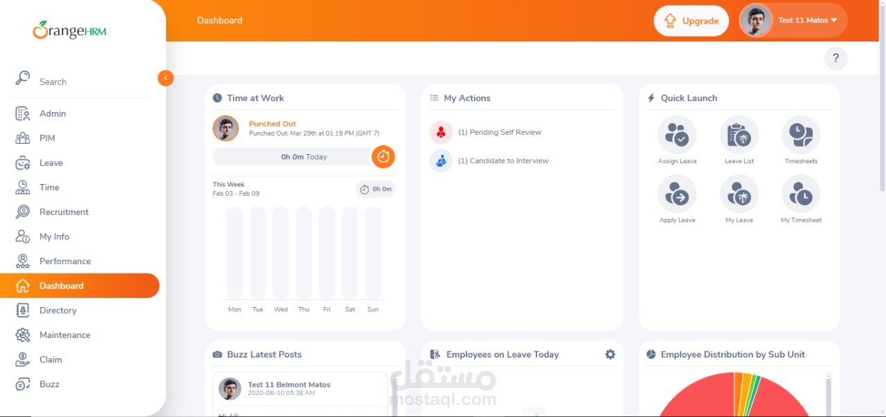 OrangeHRM Website Testing