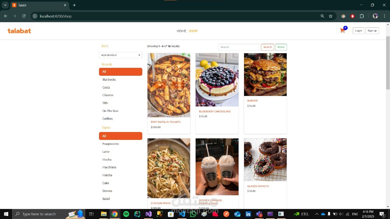 Order System Website